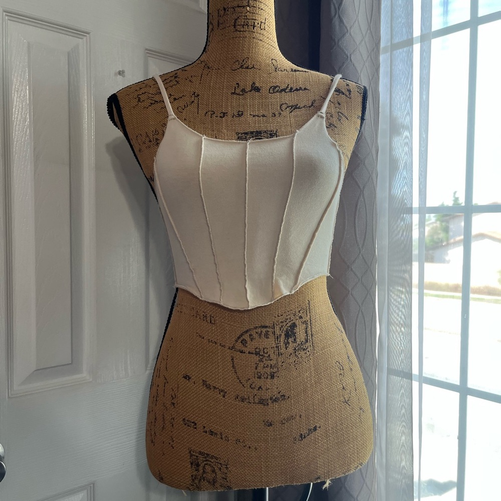 Elegant cream Spaghetti Strap Top